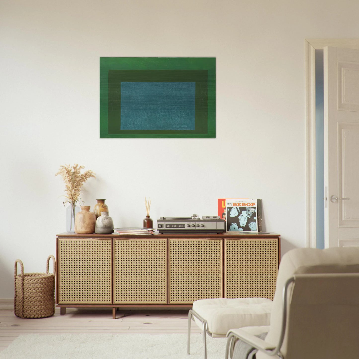 HOMAGE TO THE SQUARE 1963 - Josef Albers Brushed Aluminum Print - 70x100 cm / 28x40 inches | Josef Albers Aluminum Print | Josef Albers Prints