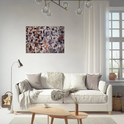 Number 15 - 1953 - Bradley Walker Tomlin Brushed Aluminum Print - 70x100 cm / 28x40 inches | Bradley Walker Tomlin Aluminum Print | Bradley Walker Tomlin Prints