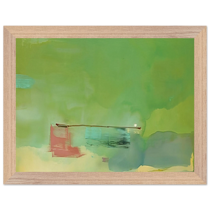 Helen Frankenthaler - Springscape - 1975 Wall art - 30x40 cm / 12x16 inches - Premium Wooden Framed Poster With Fine Art Paper-canvas - Black frame