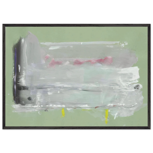 Untitled - 1984 N1 - Helen Frankenthaler 70x100 cm / 28x40 inches Framed Art Print – Black Wooden Frame