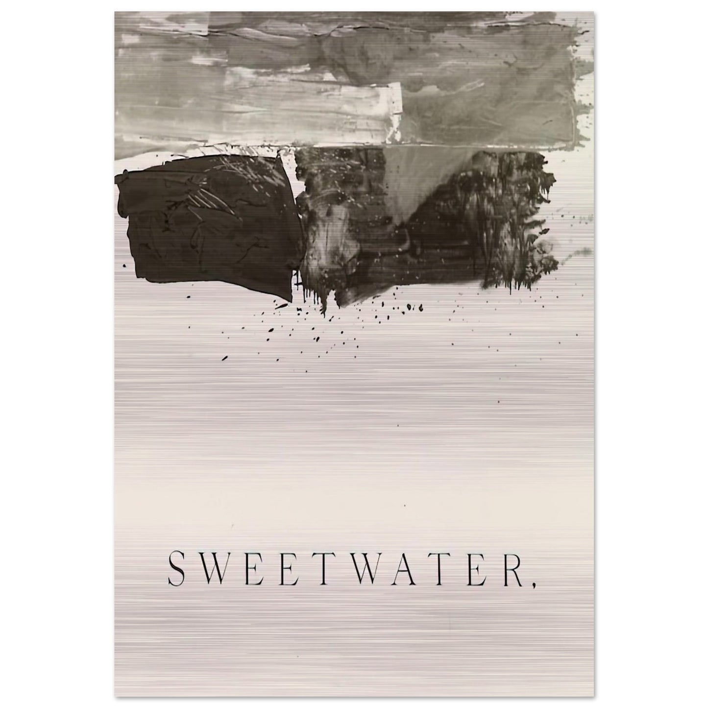 SWEETWATER 1959 - Edward Ruscha Brushed Aluminum Print - 70x100 cm / 28x40 inches | Edward Ruscha Aluminum Print | Edward Ruscha Prints