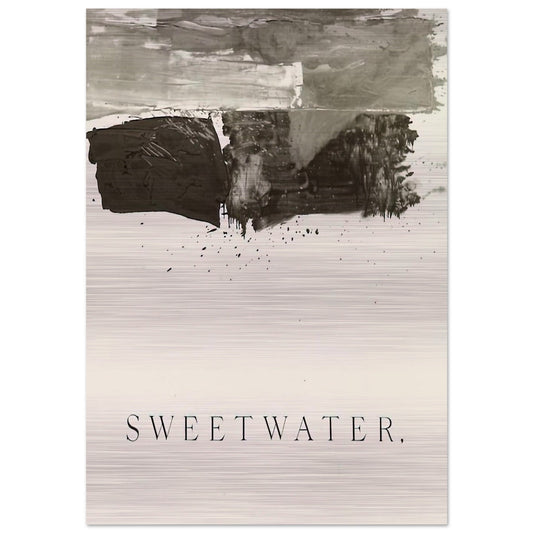 SWEETWATER 1959 - Edward Ruscha Brushed Aluminum Print - 70x100 cm / 28x40 inches | Edward Ruscha Aluminum Print | Edward Ruscha Prints