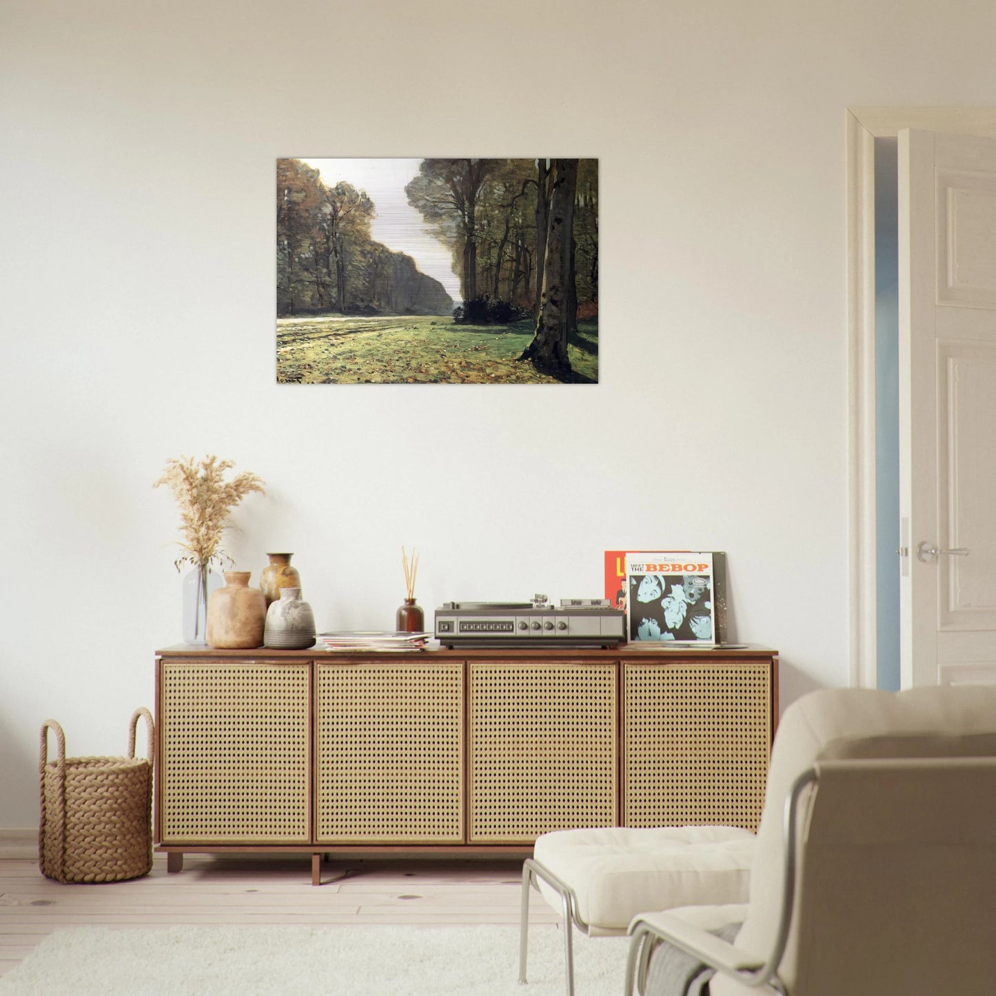 The Pave de Chailly in the Forest - claude monet Brushed Aluminum Print - 70x100 cm / 28x40 inches | claude monet Aluminum Print | claude monet Prints
