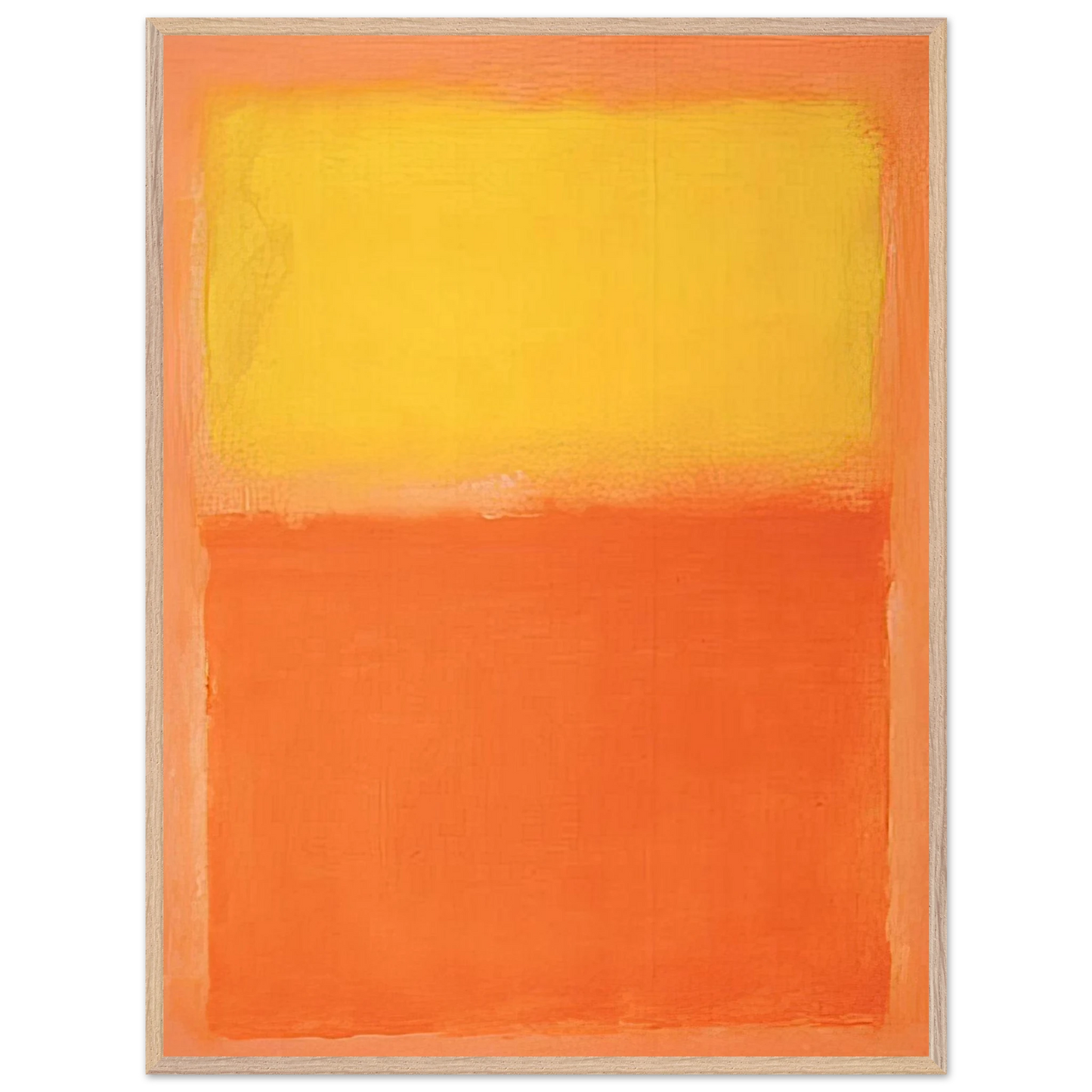 Mark Rothko - Orange and Yellow - 1956 Wall Art - 30x40 cm / 12x16 inches - Premium Wooden Framed Poster With Fine Art Paper-canvas - Black frame