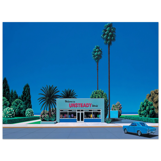 Hiroshi Nagai - Unsteady World Wall Art - 21x29.7 cm / 8x12" - Fine Art Poster - -