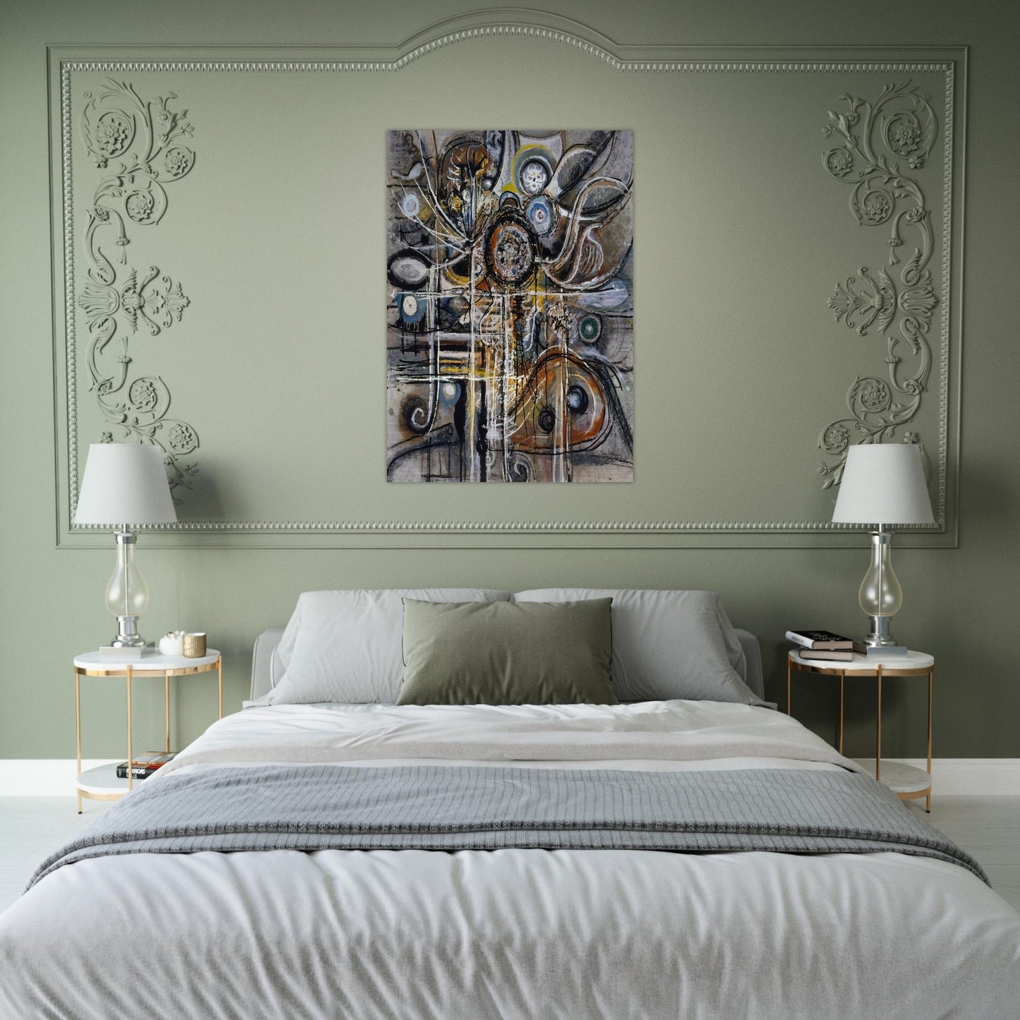 The Center - Richard Pousette-Dart Brushed Aluminum Print - 70x100 cm / 28x40 inches | Richard Pousette-Dart Aluminum Print | Richard Pousette-Dart Prints