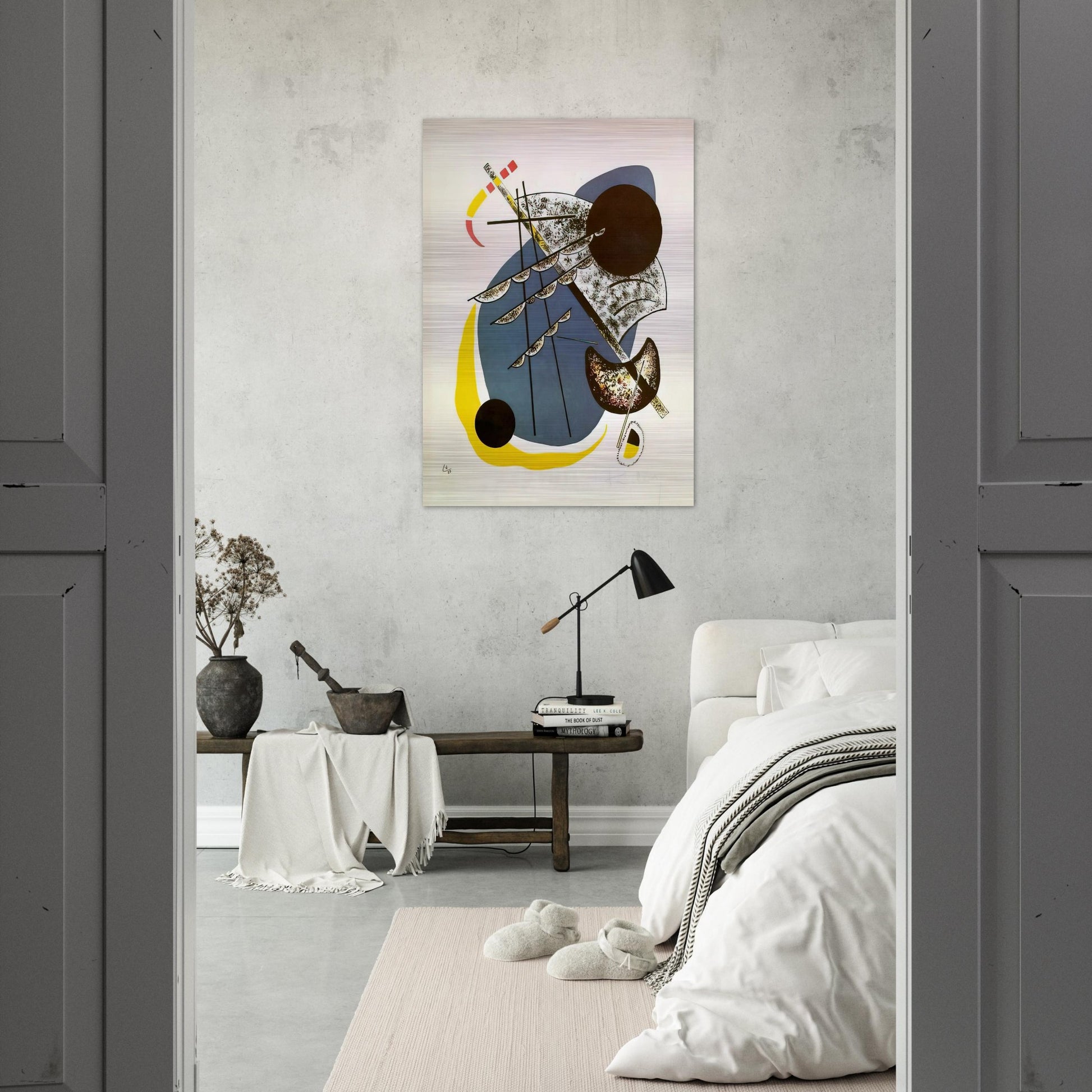 SMALL WORLDS II 1922 - Wassily Kandinsky Brushed Aluminum Print - 70x100 cm / 28x40 inches | Wassily Kandinsky Aluminum Print | Wassily Kandinsky Prints