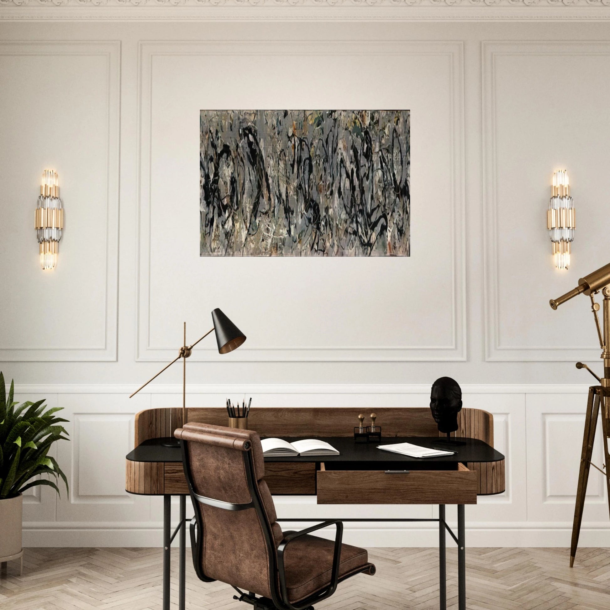 NUMBER 10 1949 - Jackson Pollock Brushed Aluminum Print - 70x100 cm / 28x40 inches | Jackson Pollock Aluminum Print | Jackson Pollock Prints