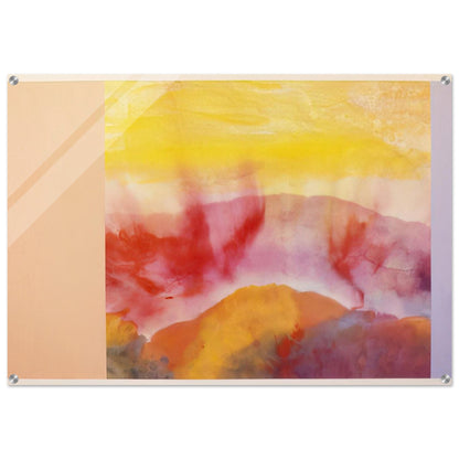 Mountain Morning - 1993 - Ronnie Landfield Acrylic Print - 70x100 cm / 28x40″ inches