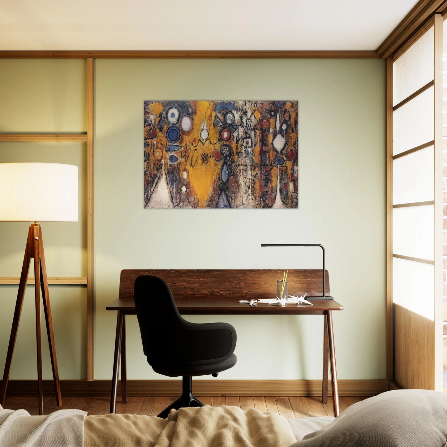 Number 1 - 1951 - Richard Pousette-Dart Brushed Aluminum Print - 70x100 cm / 28x40 inches | Richard Pousette-Dart Aluminum Print | Richard Pousette-Dart Prints