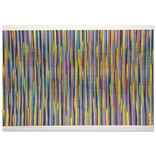 Joy Ride - 1981 - Gene Davis Brushed Aluminum Print - 70x100 cm / 28x40 inches | Gene Davis Aluminum Print | Gene Davis Prints