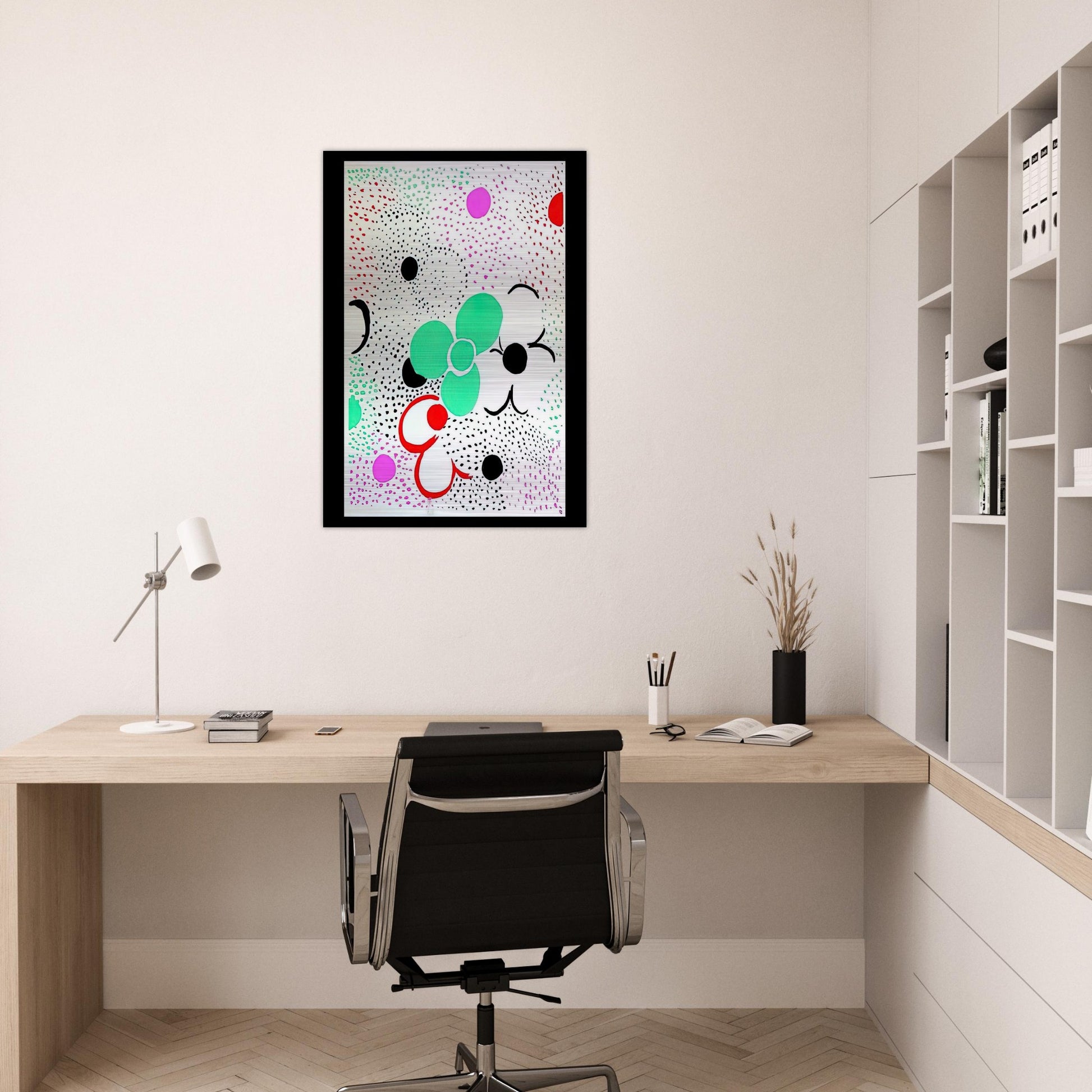 COMPOSITION - Sonia Delaunay Brushed Aluminum Print - 70x100 cm / 28x40 inches | Sonia Delaunay Aluminum Print | Sonia Delaunay Prints