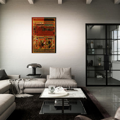 Saurashtra - 1983 - S. H. Raza Brushed Aluminum Print - 70x100 cm / 28x40 inches | S. H. Raza Aluminum Print | S. H. Raza Prints