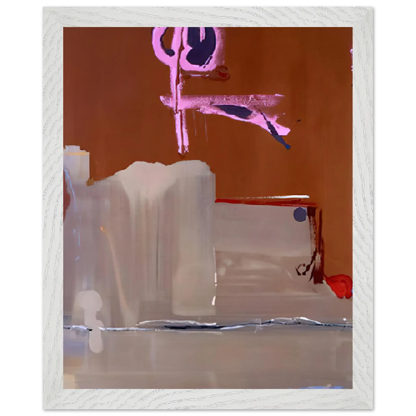 Helen Frankenthaler - Captain s Watch - 1986 Wall art - A2 (42 x 59.4  cm) - Premium Wooden Framed Poster With Fine Art Paper - Wood frame