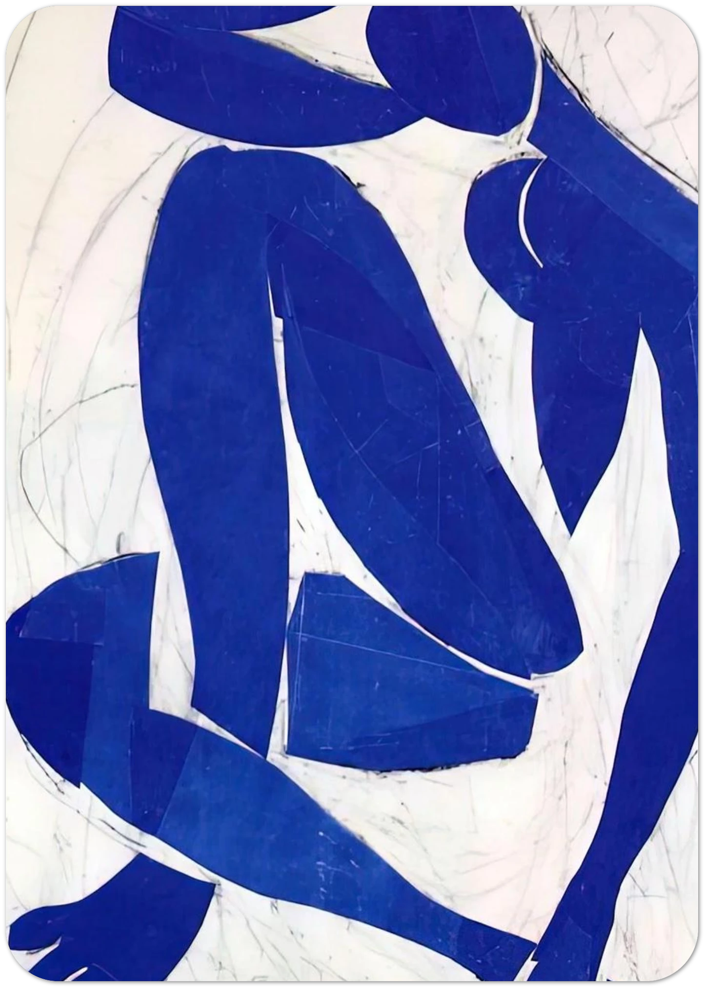 BLUE NUDE IV 1952 By Henri Matisse Pack of 10 Post Cards | Henri Matisse Post Cards | A6 (10.5 x 14.8 cm) - 4.1 x 5.8 inches