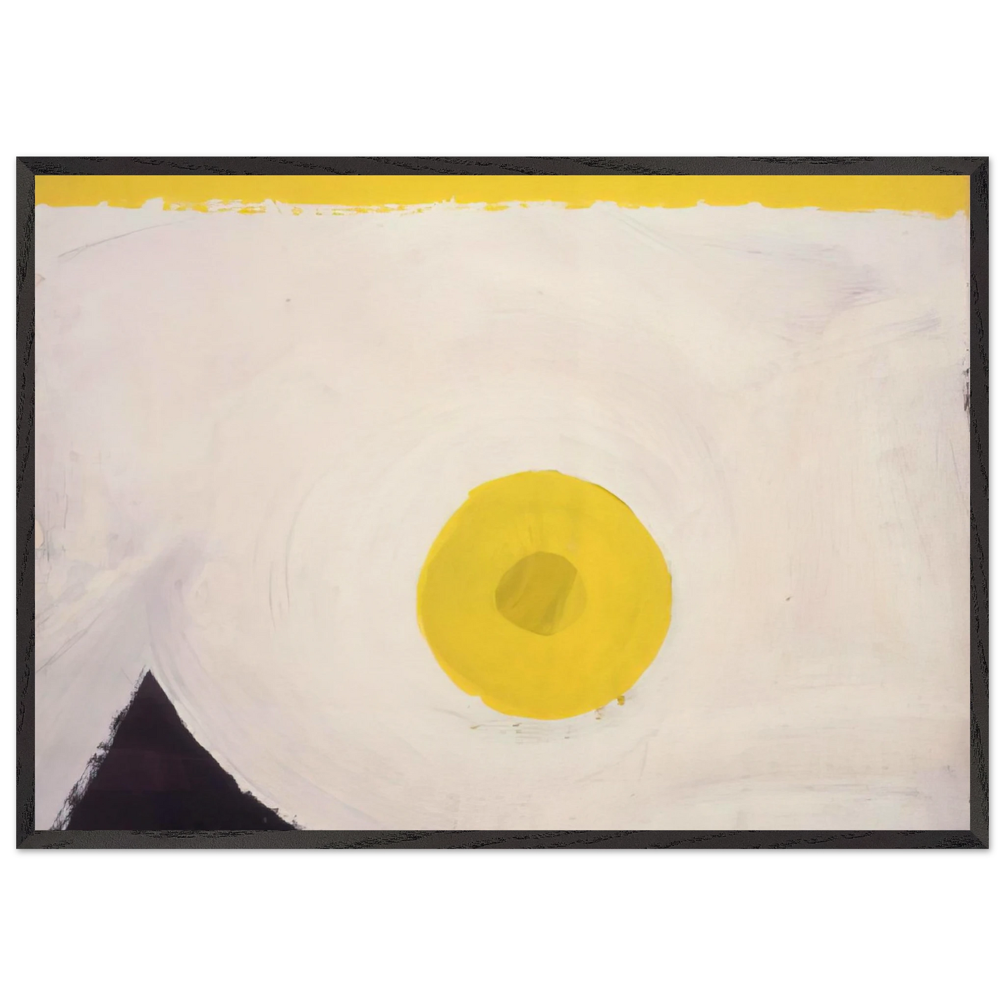 Untitled  F 60-1  - Al Held 70x100 cm / 28x40 inches Framed Art Print – Black Wooden Frame