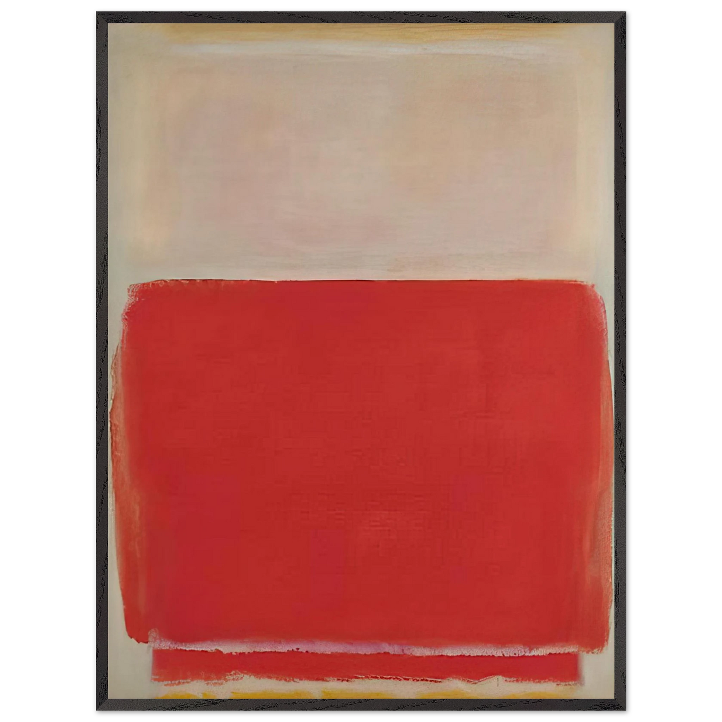 Mark Rothko - No. 3 - 1953 Wall Art - 30x40 cm / 12x16 inches - Premium Wooden Framed Poster With Fine Art Paper-canvas - Black frame