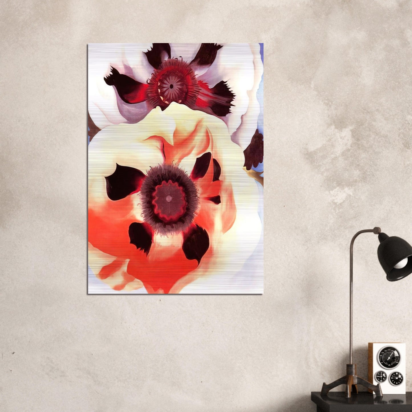 Poppies - Georgia O'Keeffe Brushed Aluminum Print - 70x100 cm / 28x40 inches | Georgia O'Keeffe Aluminum Print | Georgia O'Keeffe Prints