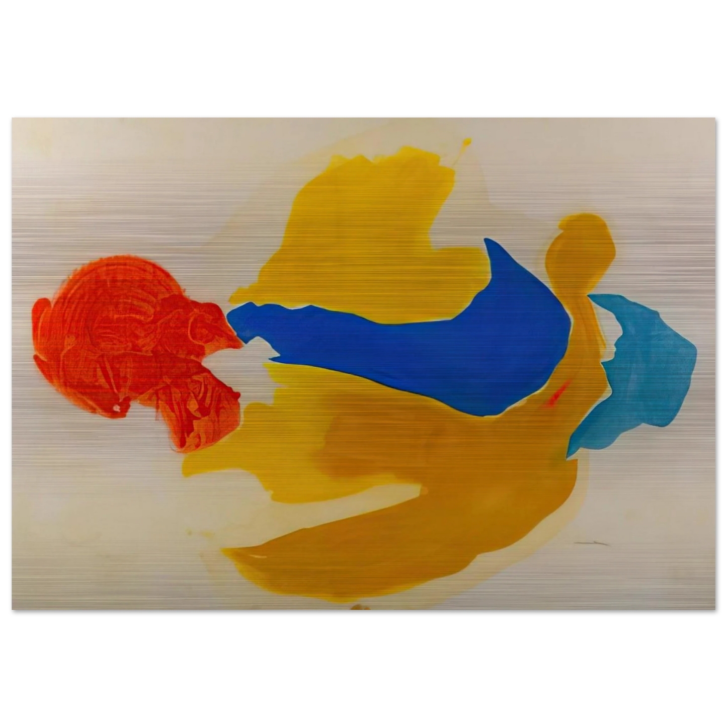 Blue Jay - 1963  United States - Helen Frankenthaler Brushed Aluminum Print - 70x100 cm / 28x40 inches | Helen Frankenthaler Aluminum Print | Helen Frankenthaler Prints