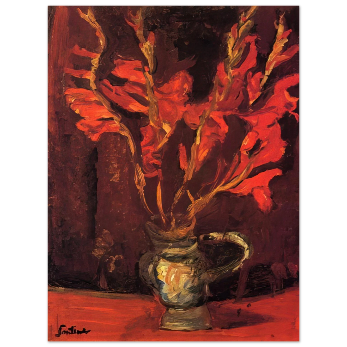Chaim Soutine - GLADIOLI 1919  75x100 cm / 30x40inches Fine Art Poster