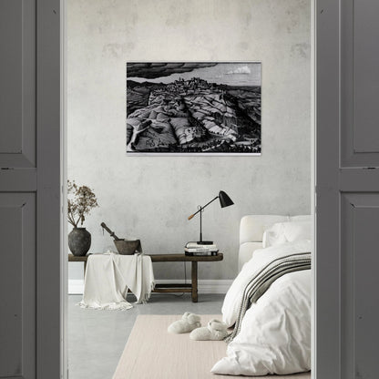 SANTA SEVERINA CALABRIA FEBRUARY 1931 1931 - MC Escher Brushed Aluminum Print - 70x100 cm / 28x40 inches | MC Escher Aluminum Print | MC Escher Prints | Maurits Cornelis Escher Prints