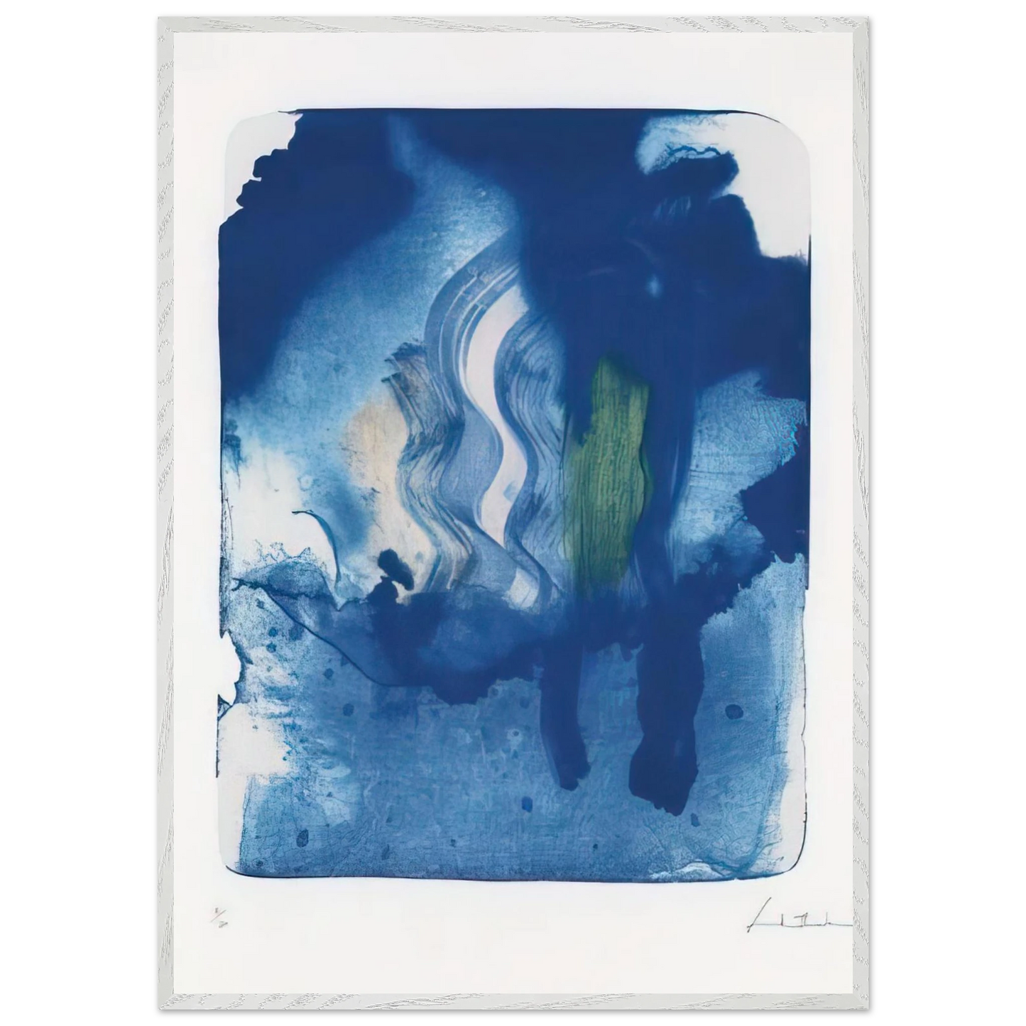Helen Frankenthaler - Reflections V - 1995 Wall art - 75x100 cm / 30x40 inches - Fine Art Poster-canvas - -