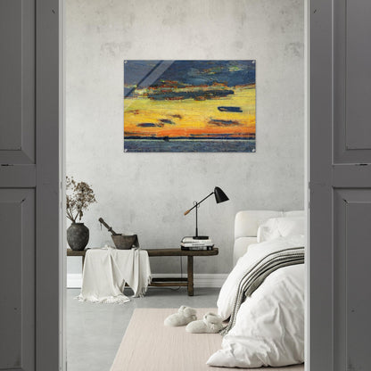 Sunset on the Sea - Childe Hassam Acrylic Print - 70x100 cm / 28x40″ inches | Childe Hassam Wall Art | Childe Hassam Prints