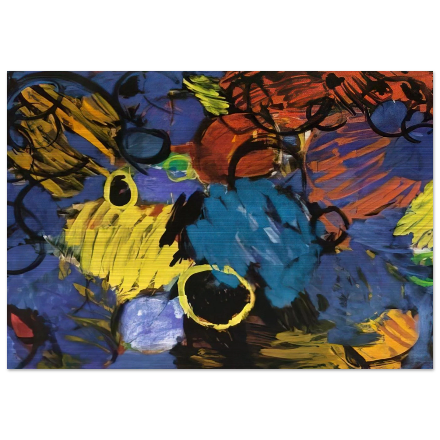 Motion - 1962 - Ernst Wilhelm Nay Brushed Aluminum Print - 70x100 cm / 28x40 inches | Ernst Wilhelm Nay Aluminum Print | Ernst Wilhelm Nay Prints
