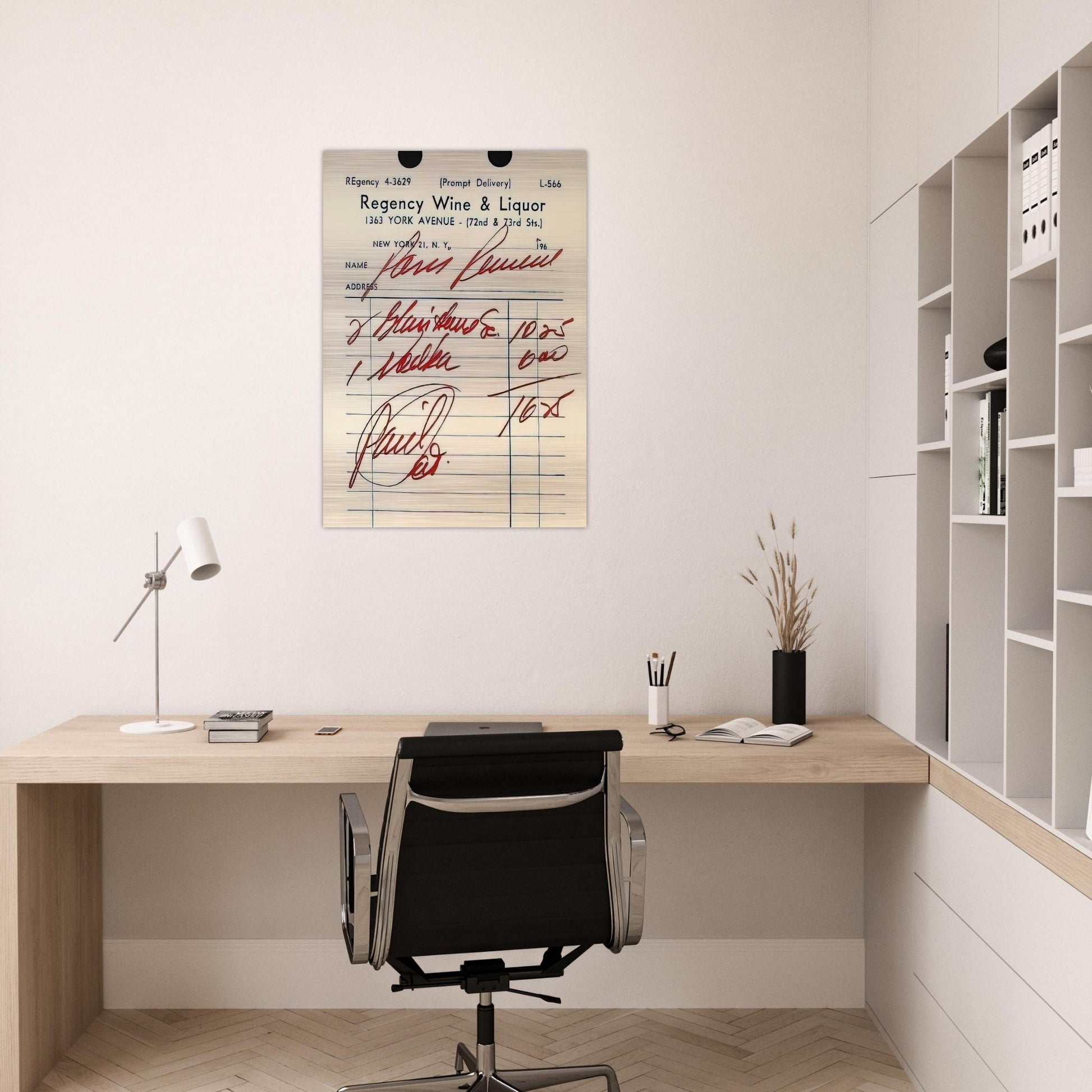 Paris Review Poster - Andy Warhol Brushed Aluminum Print - 70x100 cm / 28x40 inches | Andy Warhol Aluminum Print | Andy Warhol Prints