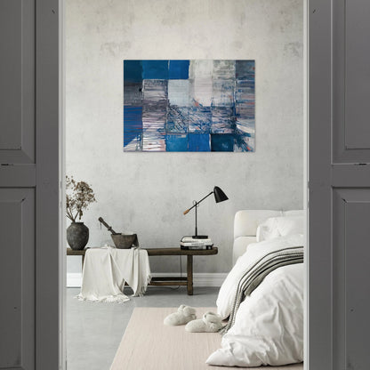 Dislocation du labyrinthe - Tachisme - Maria Helena Vieira da Silva Brushed Aluminum Print - 70x100 cm / 28x40 inches | Maria Helena Vieira da Silva Aluminum Print | Maria Helena Vieira da Silva Prints