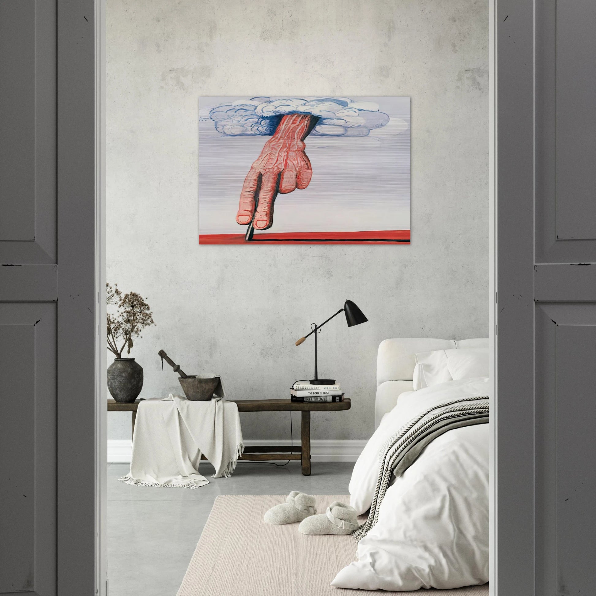LINE - Philip Guston Brushed Aluminum Print - 70x100 cm / 28x40 inches | Philip Guston Aluminum Print | Philip Guston Prints