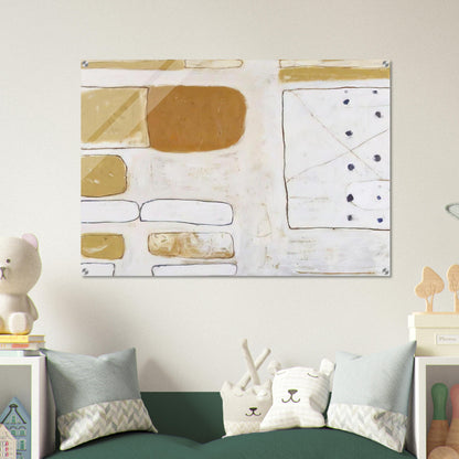 White, Sand and Ochre - 1961 - William Scott Acrylic Print - 70x100 cm / 28x40″ inches | William Scott Wall Art | William Scott Prints