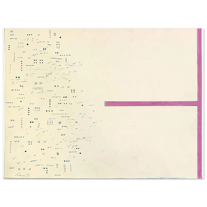 Gene Davis - Untitled - 1976  75x100 cm / 30x40inches Fine Art Poster