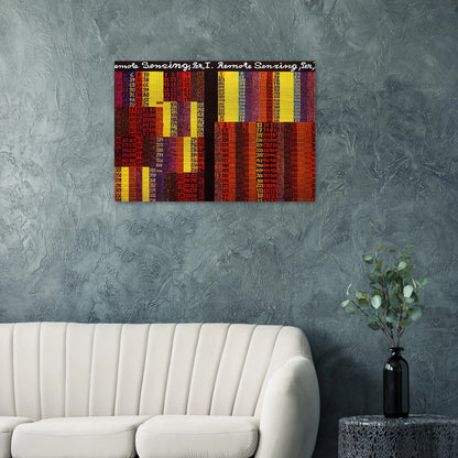 Remote Sensing, Per I  II - 1979 - Alfred Jensen Brushed Aluminum Print - 70x100 cm / 28x40 inches | Alfred Jensen Aluminum Print | Alfred Jensen Prints