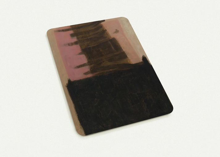 Composition in Black  Ochre - 1957 By Adja Yunkers Pack of 10 Post Cards | Adja Yunkers Post Cards | A6 (10.5 x 14.8 cm) - 4.1 x 5.8 inches