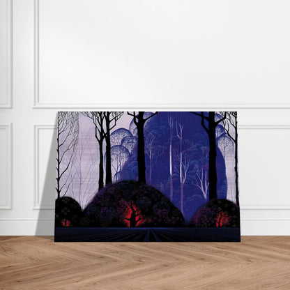 Purple Eucalyptus - Eyvind Earle Brushed Aluminum Print - 70x100 cm / 28x40 inches | Eyvind Earle Aluminum Print | Eyvind Earle Prints