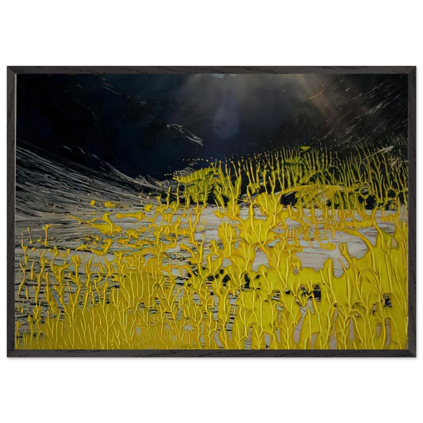19 3 92 - Gerhard Richter 70x100 cm / 28x40 inches Framed Art Print – Black Wooden Frame