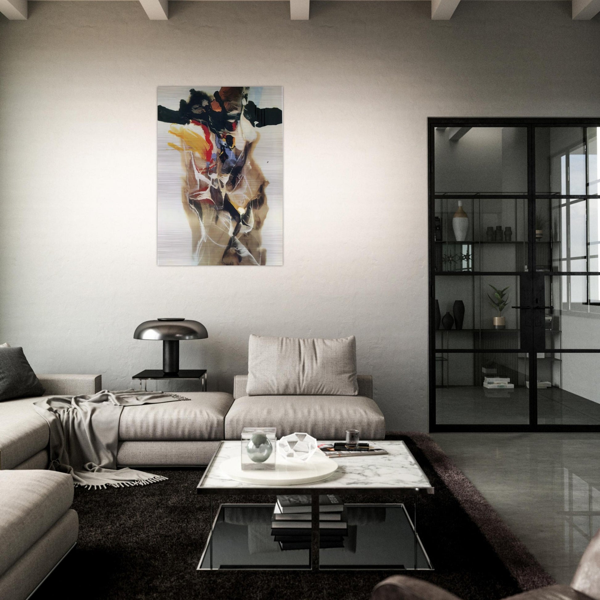 Phenomena High Octane - Paul Jenkins Brushed Aluminum Print - 70x100 cm / 28x40 inches | Paul Jenkins Aluminum Print | Paul Jenkins Prints
