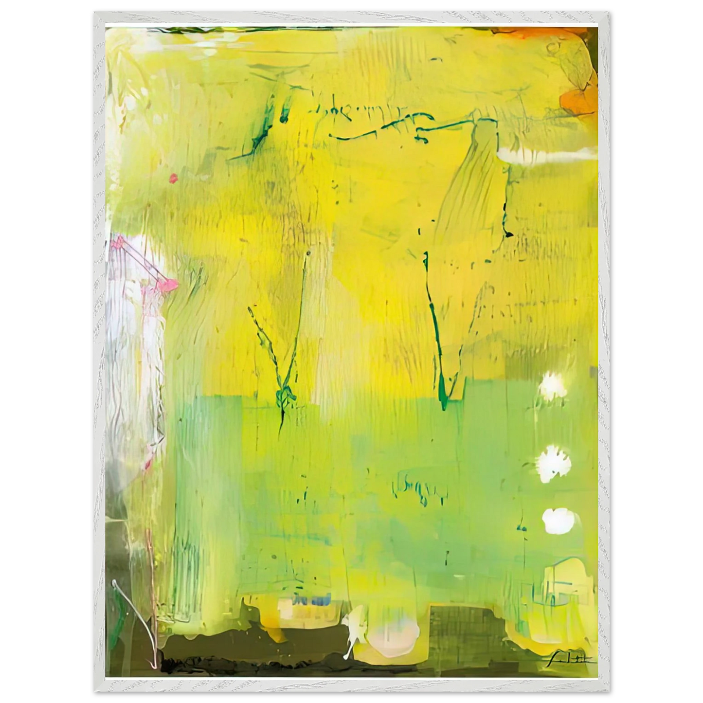 Helen Frankenthaler - The RakeÃ¢â‚¬â„¢s Progress, 1991- Wall Art - 60x80 cm / 24x32 inches - Premium Wooden Framed Poster With Fine Art Paper-canvas - Wood frame