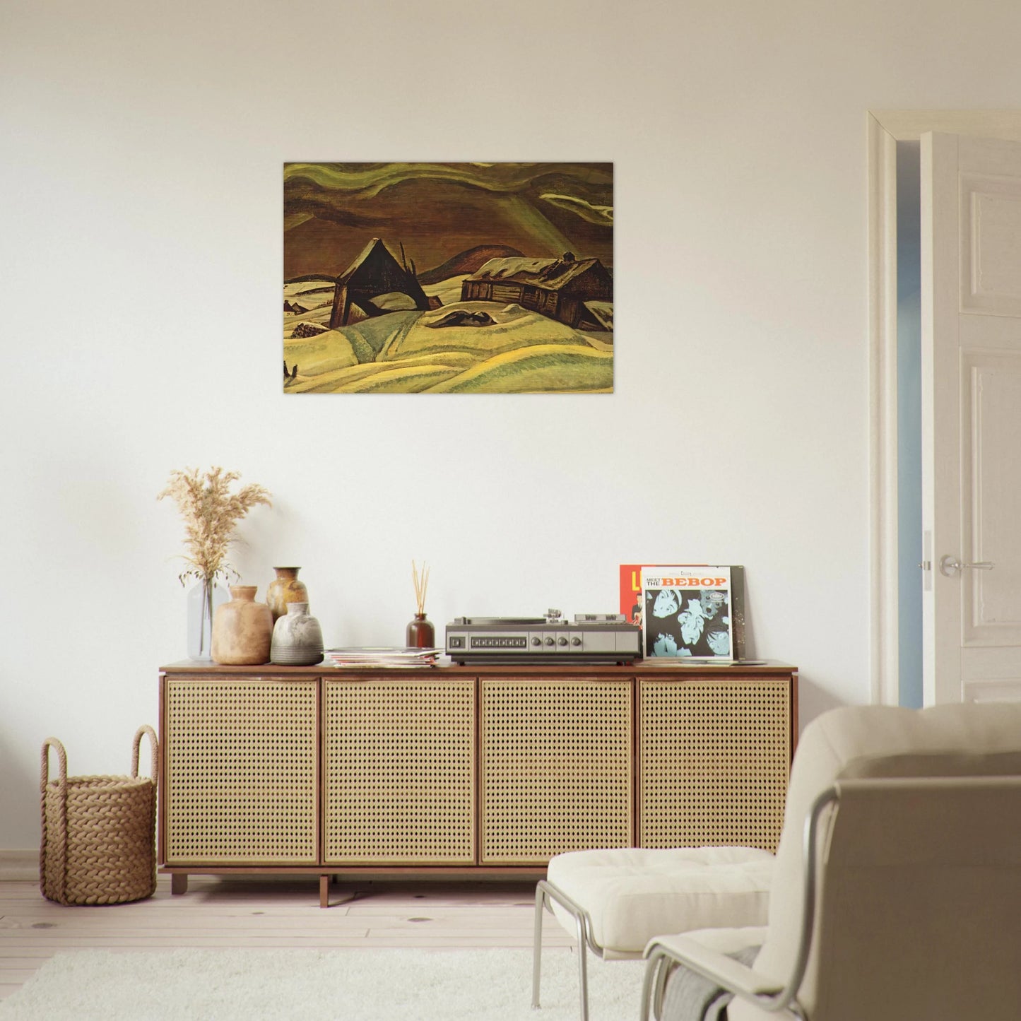 Grey Day, Laurentians - 1928 - A.Y. Jackson Brushed Aluminum Print - 70x100 cm / 28x40 inches | A.Y. Jackson Aluminum Print | A.Y. Jackson Prints