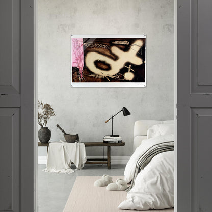 EL P NDULO INM VIL I 1982 - Antoni Tapies Acrylic Print - 70x100 cm / 28x40″ inches