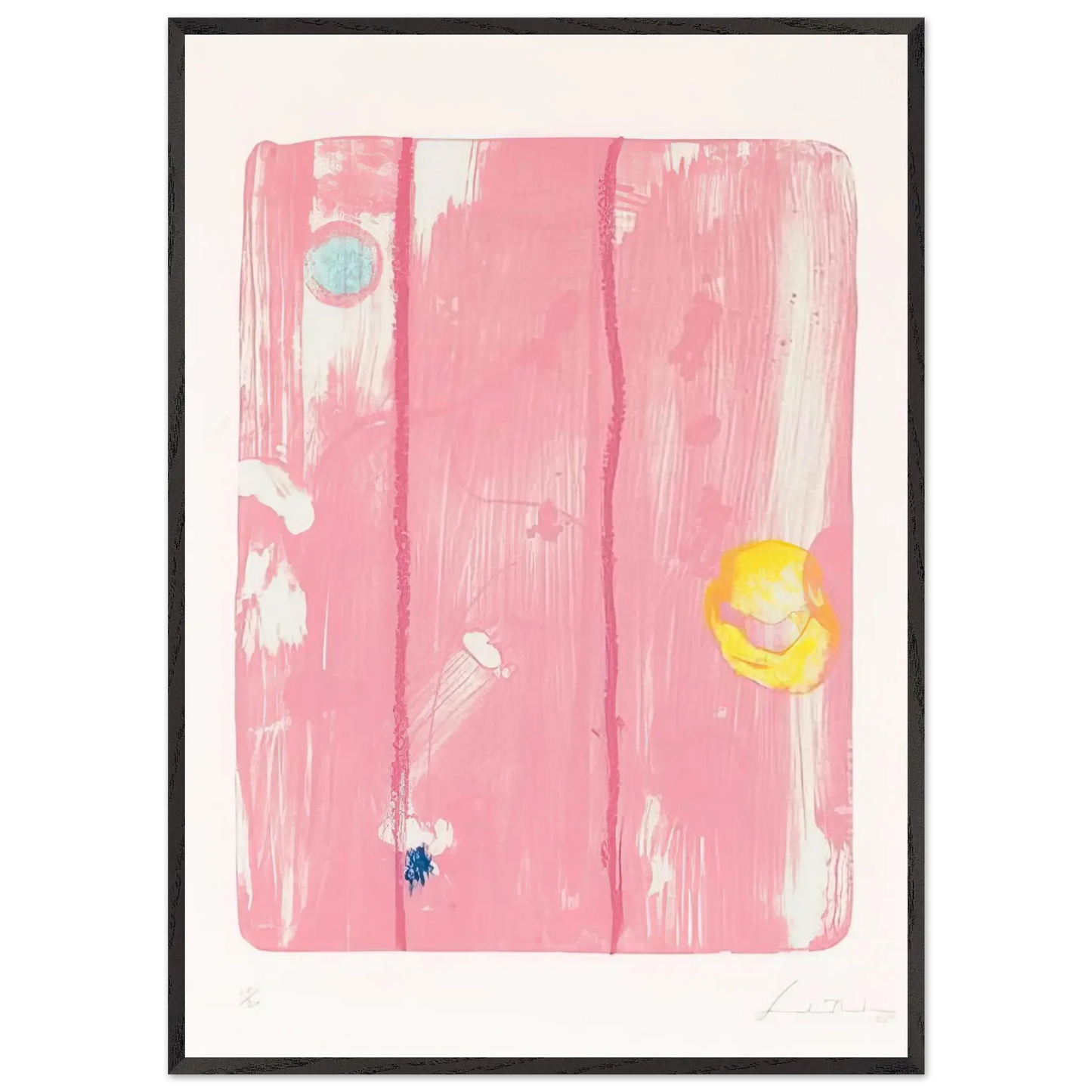 Helen Frankenthaler - Reflections VIII - 1995 Wall art - A1 (59.4 x 84.1  cm) - Premium Wooden Framed Poster With Fine Art Paper - Wood frame