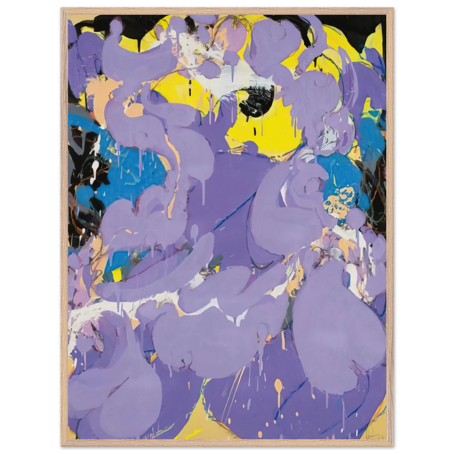 Helen Frankenthaler - Untitled - 1978 Wall art - 45x60 cm / 18x24 inches - Premium Wooden Framed Poster With Fine Art Paper-canvas - White frame
