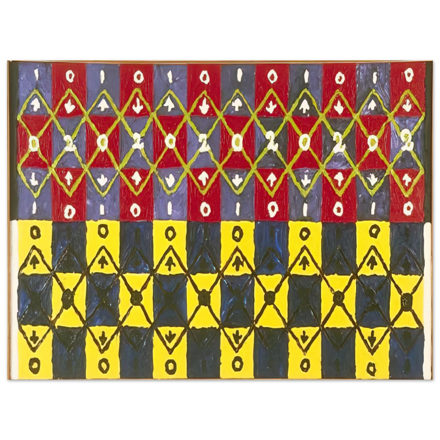 Alfred Jensen - Systole And Diastole - 1962  75x100 cm / 30x40inches Fine Art Poster