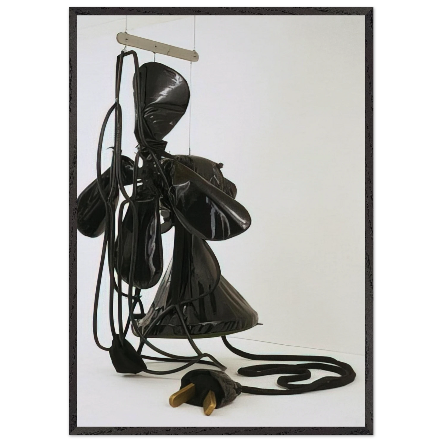 GIANT SOFT FAN 1967 - Claes Oldenburg 70x100 cm / 28x40 inches Framed Art Print – Black Wooden Frame