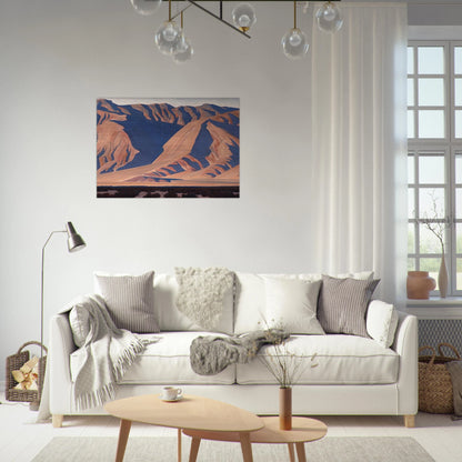 INYO MOUNTAINS 1944 - Maynard Dixon Brushed Aluminum Print - 70x100 cm / 28x40 inches | Maynard Dixon Aluminum Print | Maynard Dixon Prints