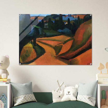 LANDSCAPE NEAR MARTIGUES 1908 - Andre Derain Acrylic Print - 70x100 cm / 28x40″ inches | Andre Derain Wall Art | Andre Derain Prints