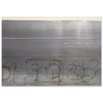 New River Watercolor, Series IV, No. 6 - 1988 - John Cage Brushed Aluminum Print - 70x100 cm / 28x40 inches | John Cage Aluminum Print | John Cage Prints