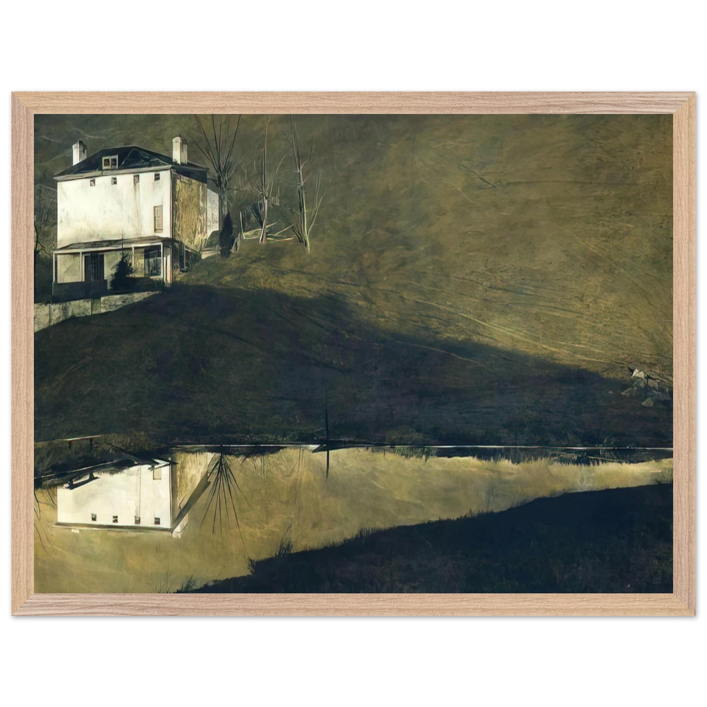 Andrew Wyeth - BROWN SWISS Wall Art - 60x80 cm / 24x32 inches - Fine Art Poster - -
