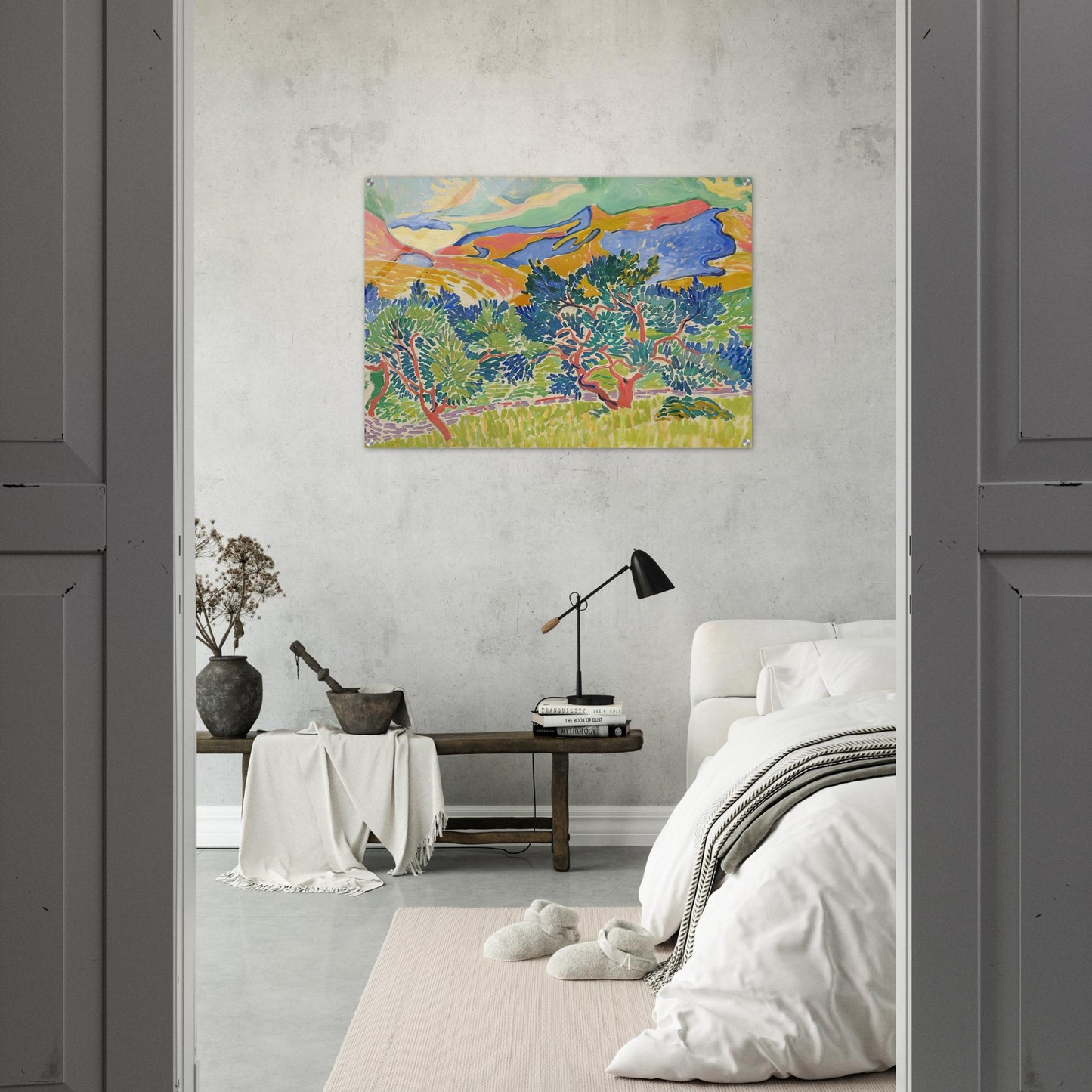 MOUNTAINS AT COLLIOURE 1905 - Andre Derain Acrylic Print - 70x100 cm / 28x40″ inches | Andre Derain Wall Art | Andre Derain Prints